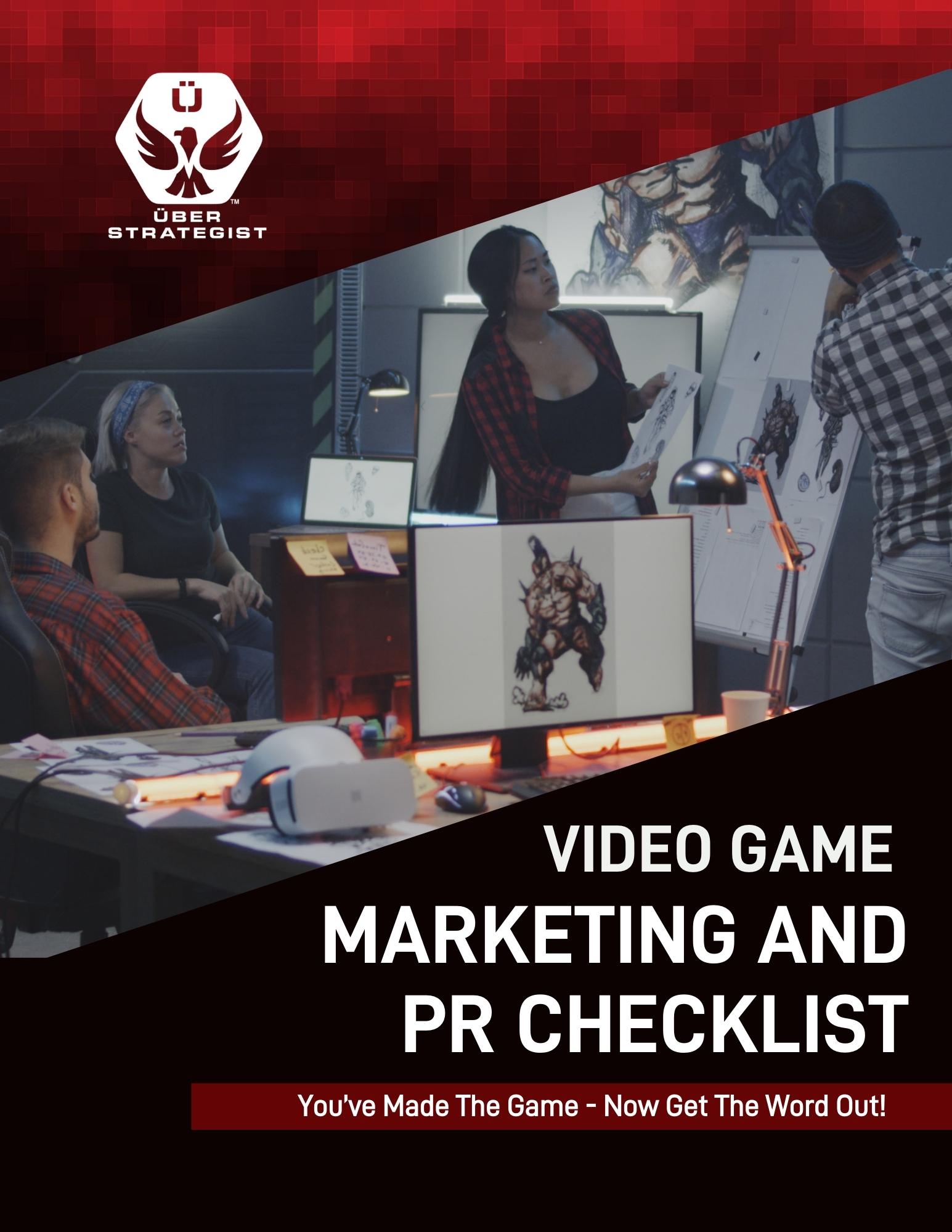 video game pr and marketing checklist