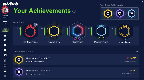 PLITCH 2.0 your achievements